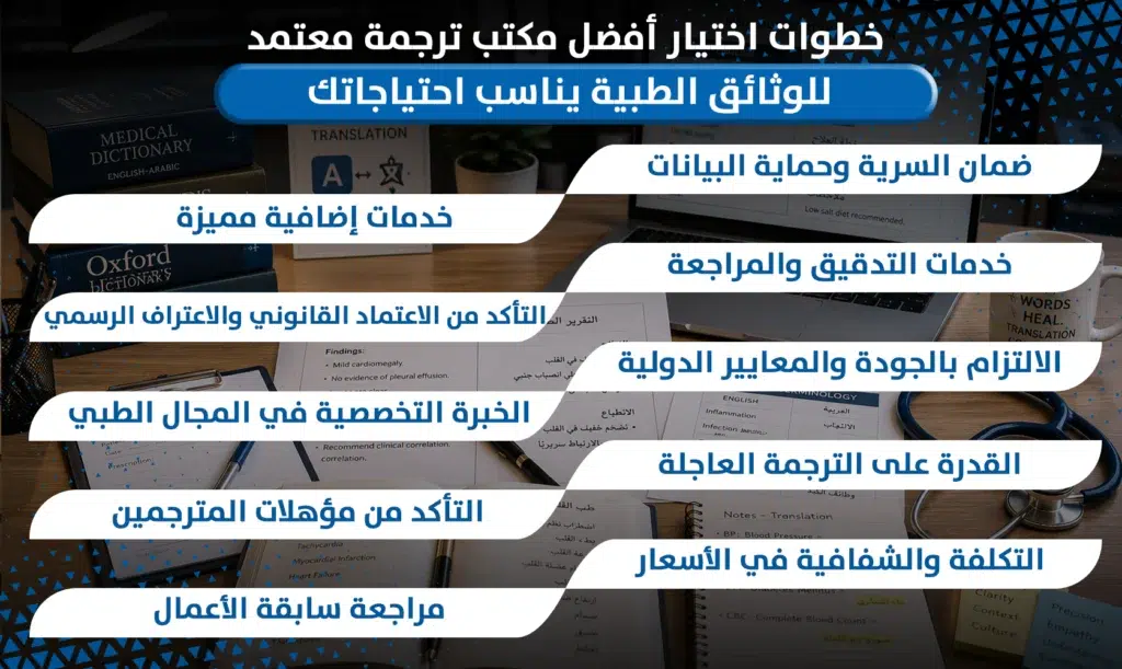  مكتب ترجمة معتمد للوثائق الطبية
