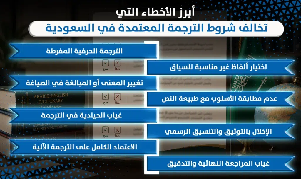 شروط الترجمة المعتمدة 